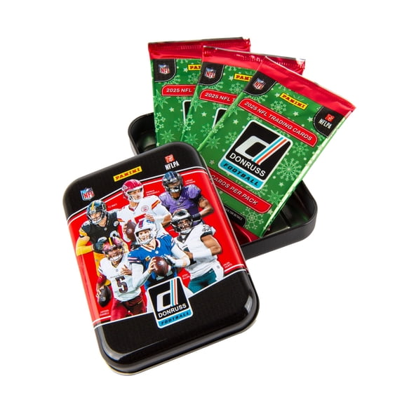 2025 Panini Donruss Football Trading Card Holiday Tin