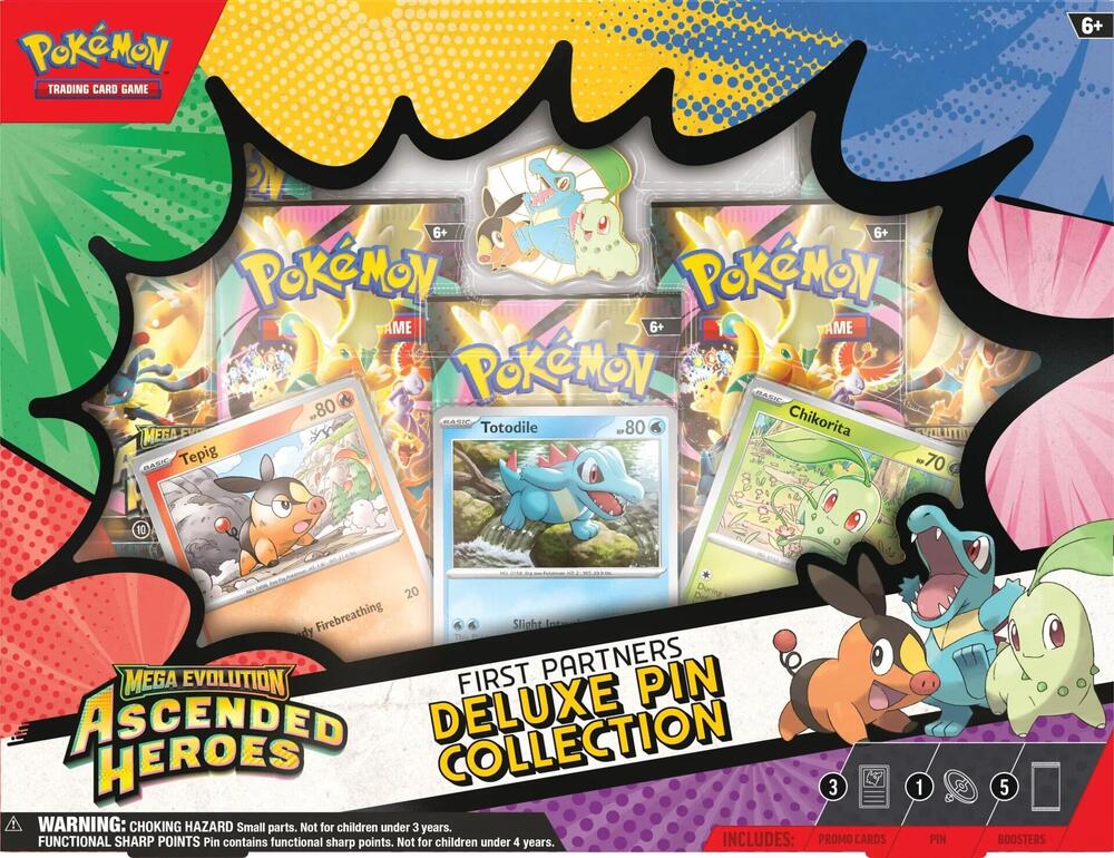 Ascended Heroes First Partners Deluxe Pin Collection (italian version)