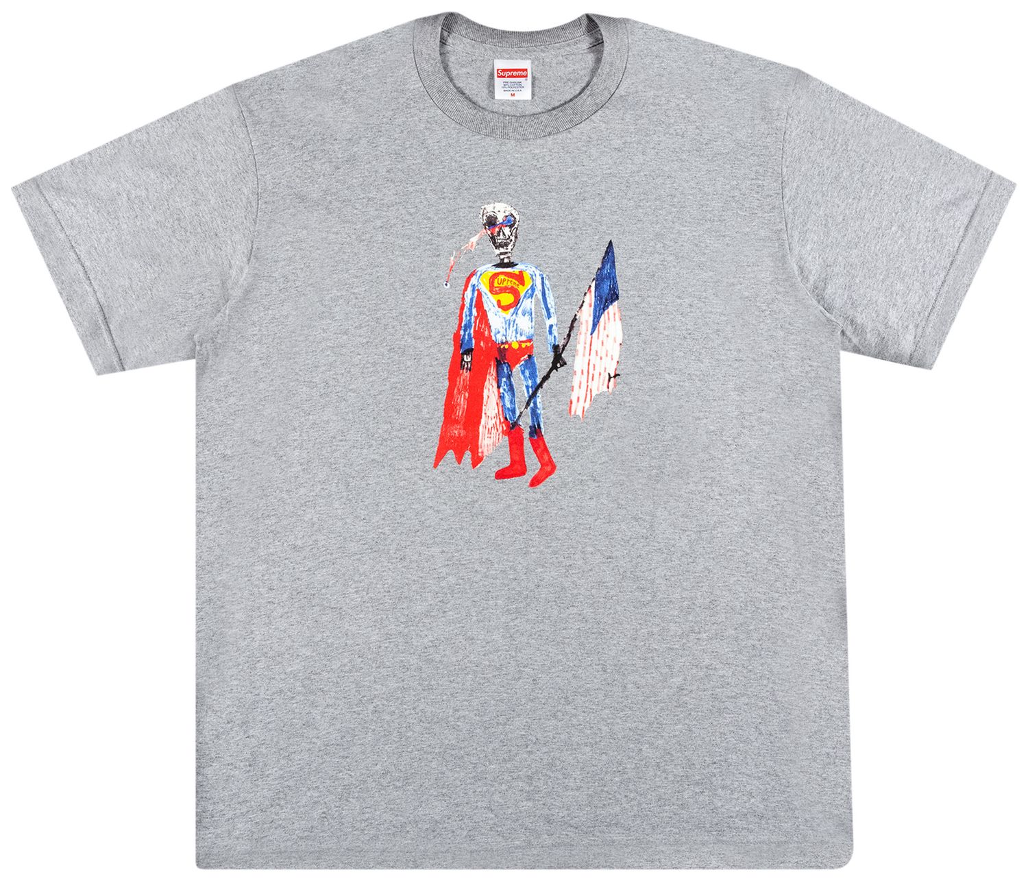 Supreme Skeleton Tee Heather Grey (SS21)