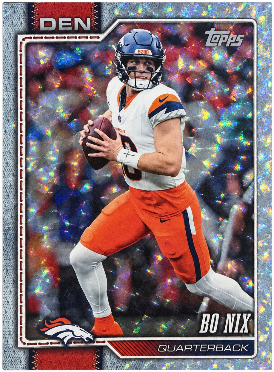 Bo Nix [Halo] #58 2026 Topps Flagship