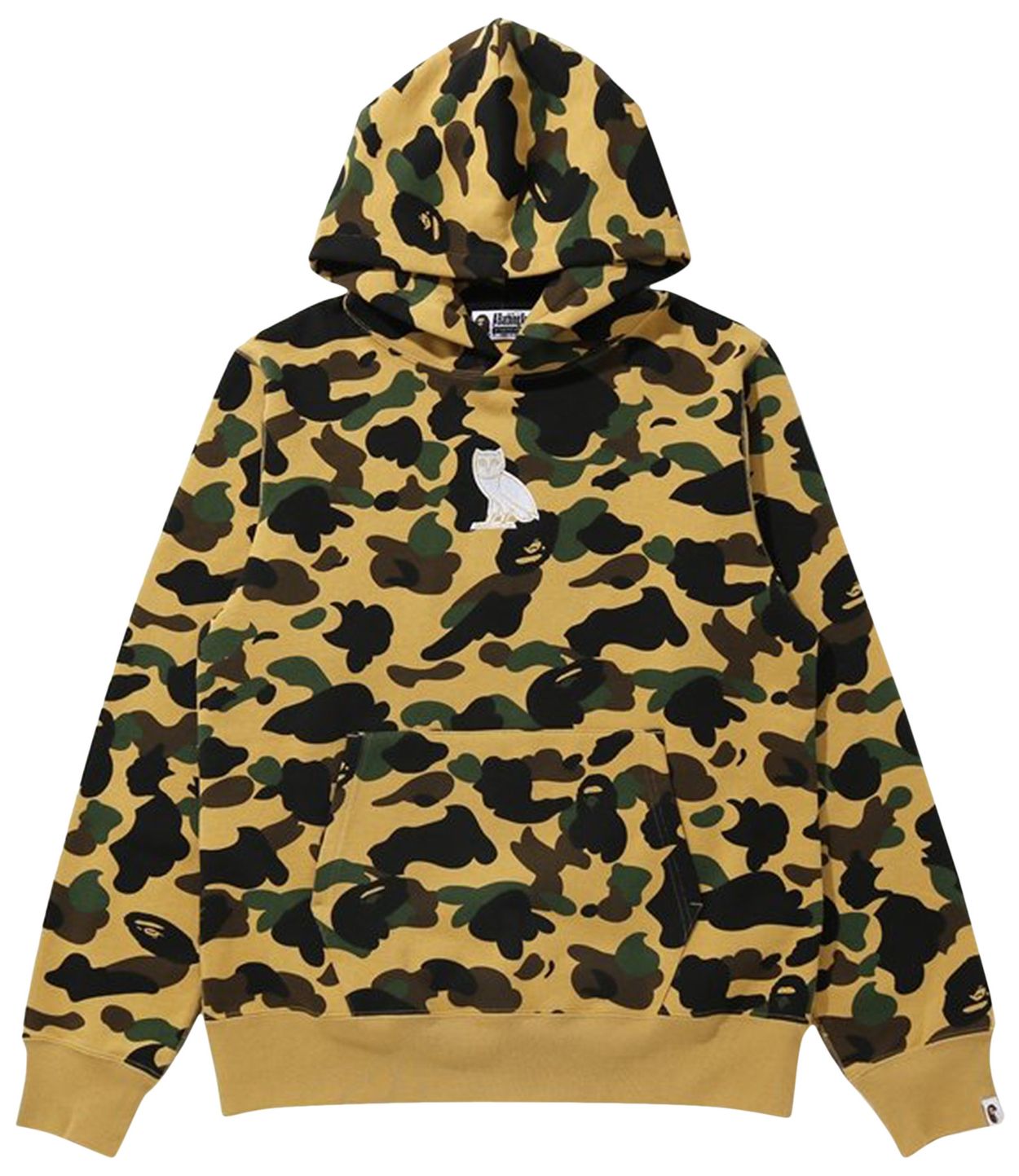 BAPE x OVO 1st Camo Pullover Hoodie Yellow