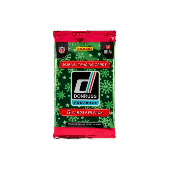 2025 Panini Donruss Football Trading Card Holiday Tin