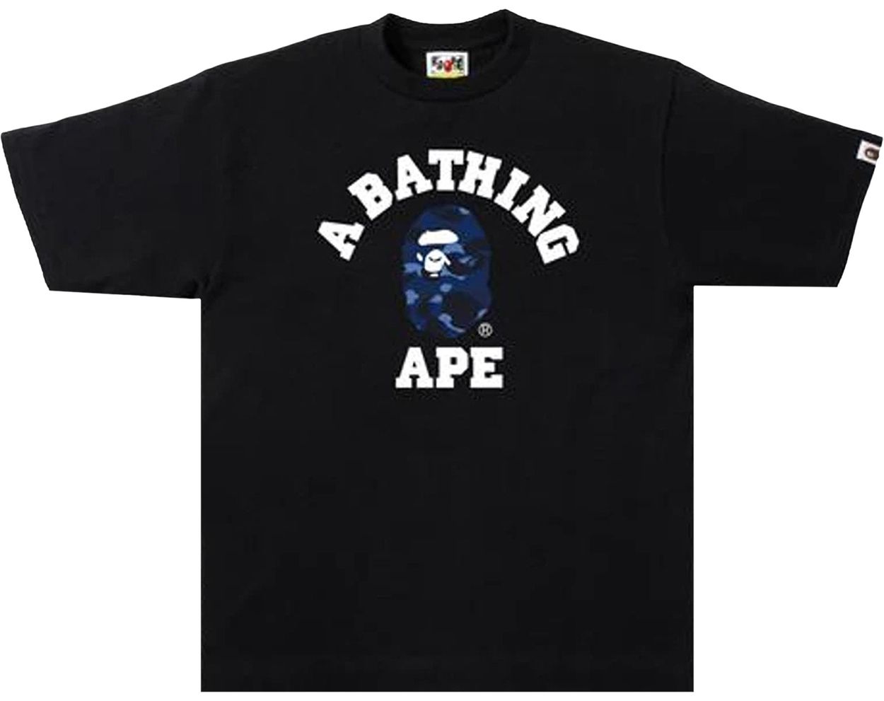 BAPE Color Camo College Tee Black/Navy
