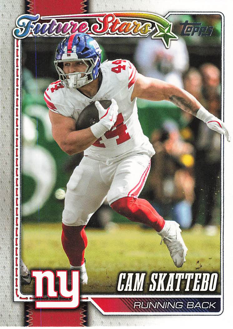 2026 Topps Flagship Future Stars Cam Skattebo #268 New York Giants
