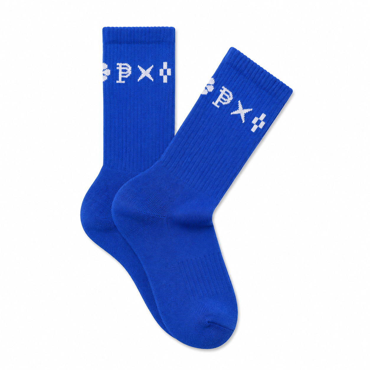 PURPLE BRAND Monogram Crew Socks Blue