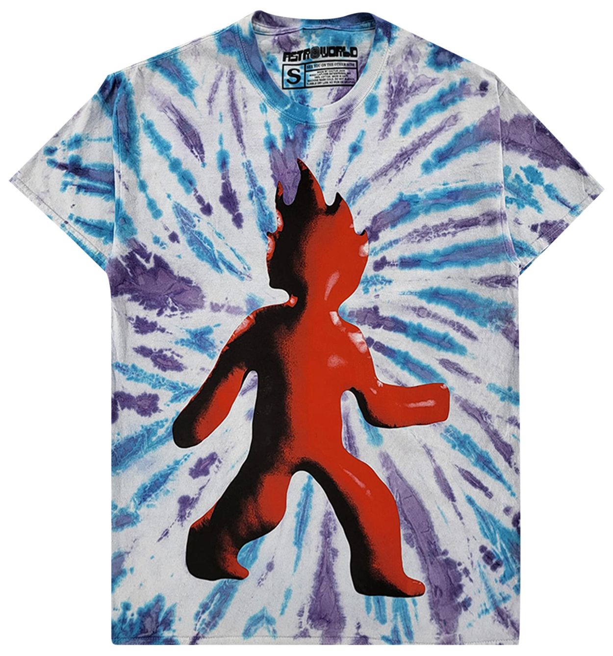 Travis Scott Flame T-Shirt Tie Dye