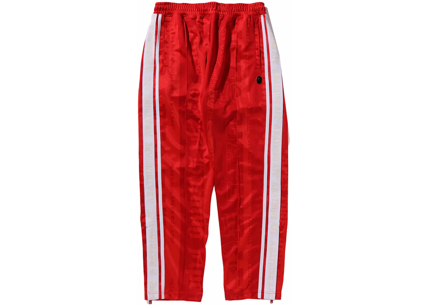 BAPE Fans Scarf Track Pants Red