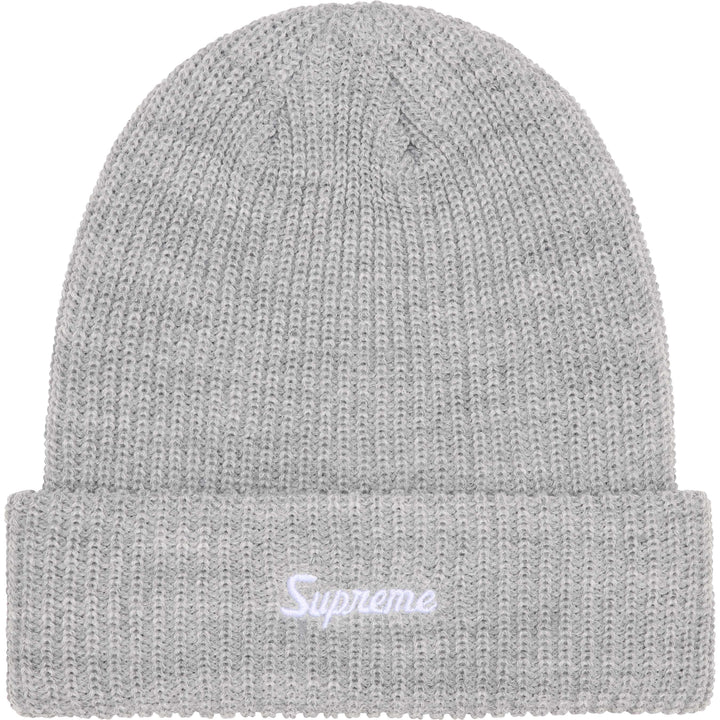 Supreme Loose Gauge Beanie (FW25) Heather Grey