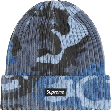 Supreme Overdyed Beanie (SS26) Blue Camo
