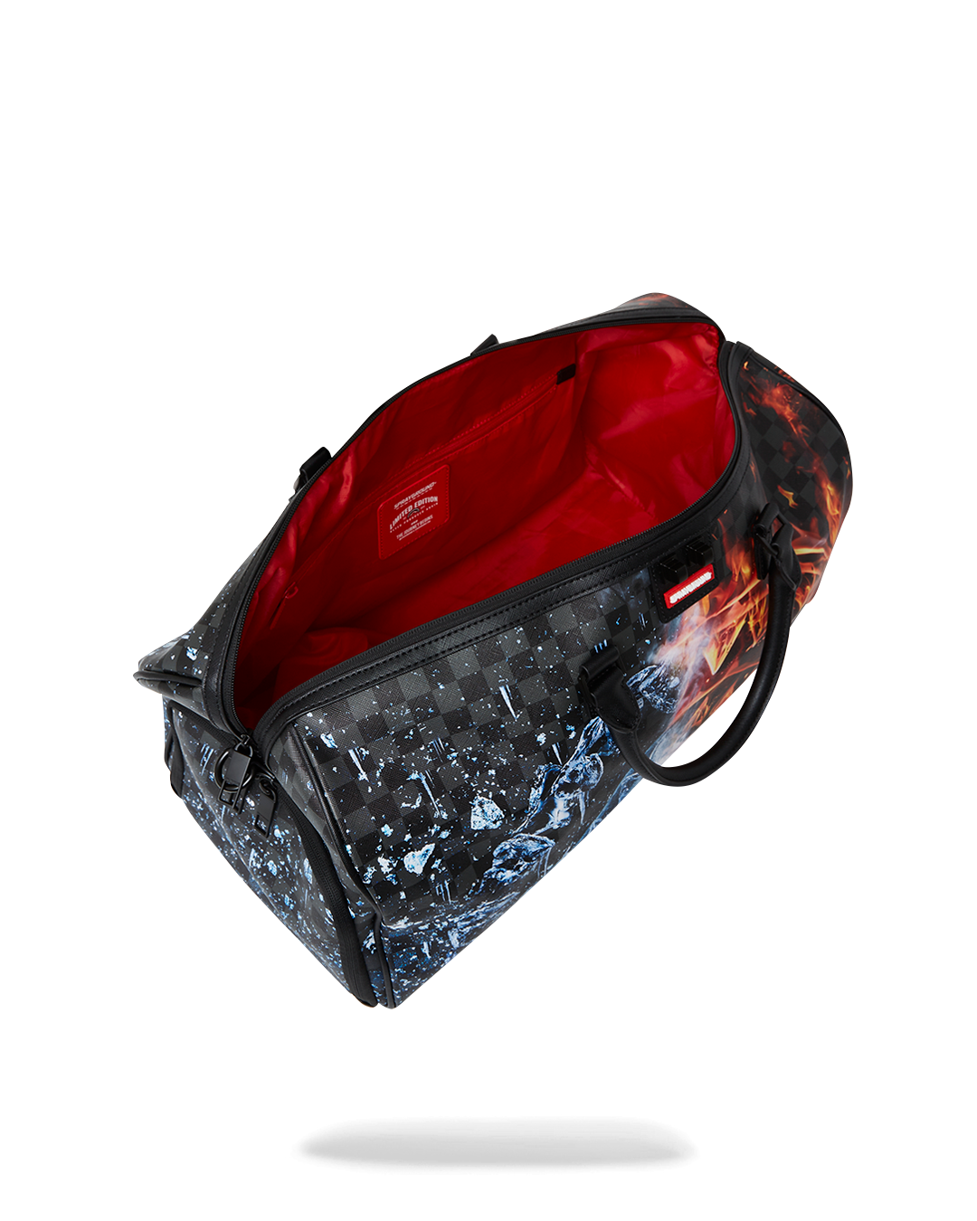 SPRAYGROUND FIRE & ICE SHARK LARGE DUFFLE