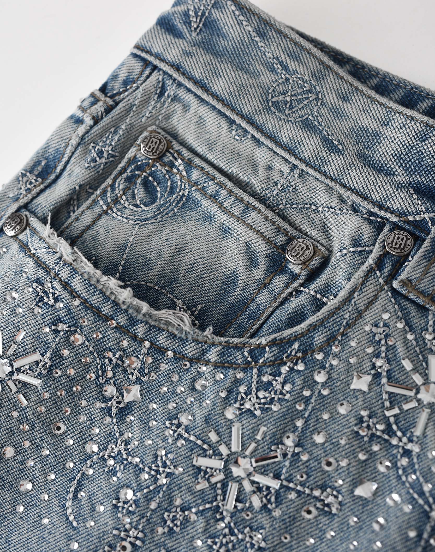 Birth Of A Royal Child 20K Zodiac Diamond Pants Blue
