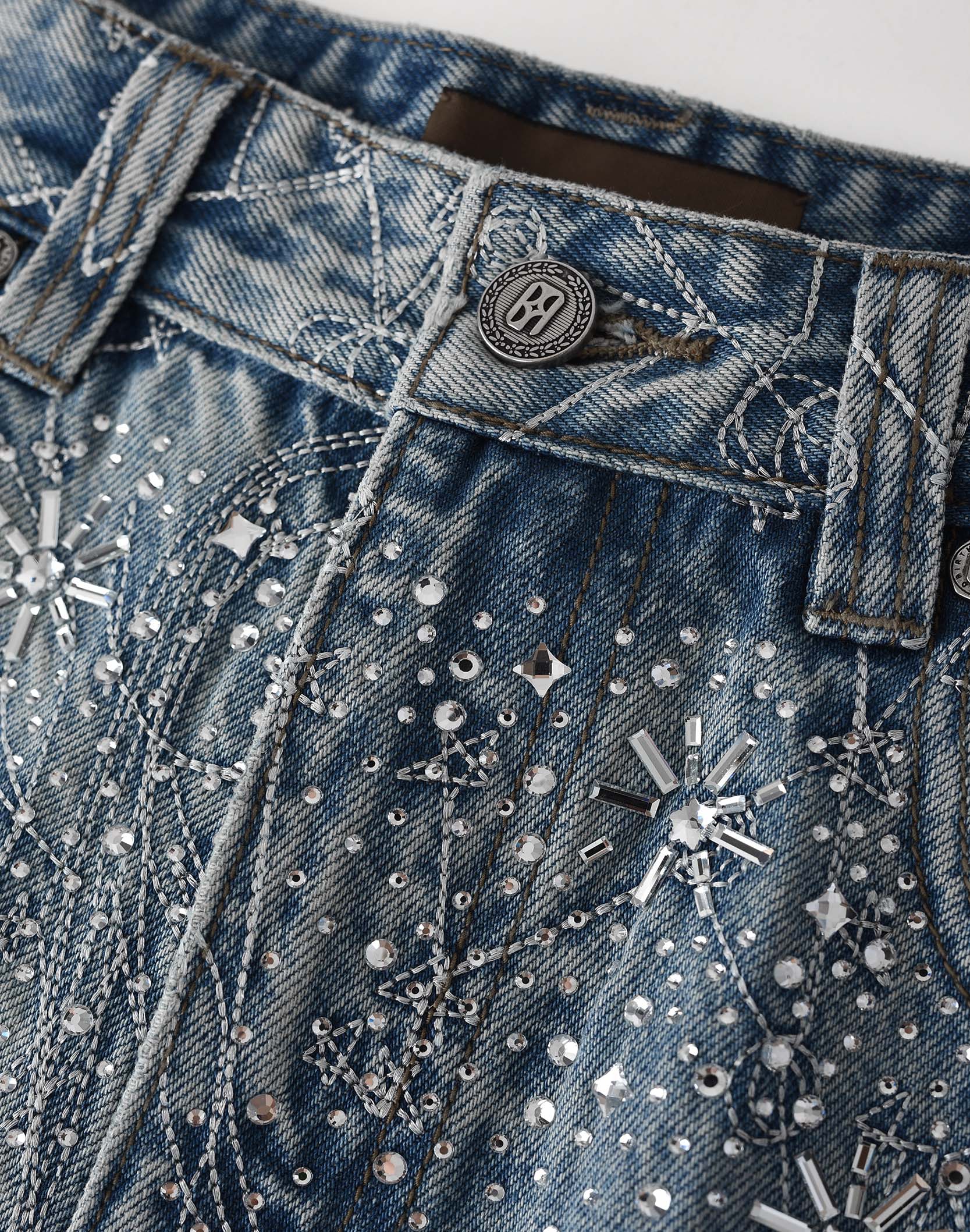 Birth Of A Royal Child 20K Zodiac Diamond Pants Blue