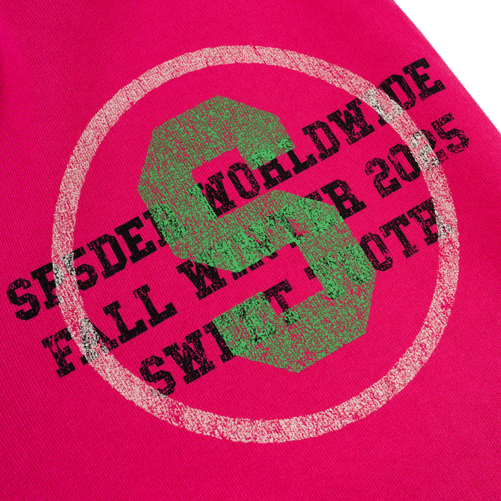 Sp5der Stencil Sweatpants Pink