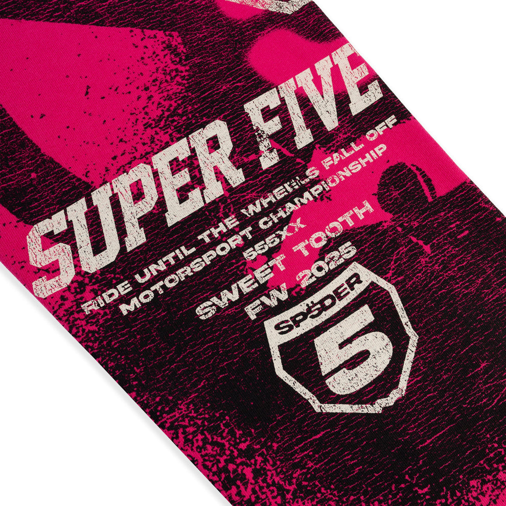 Sp5der Stencil Sweatpants Pink