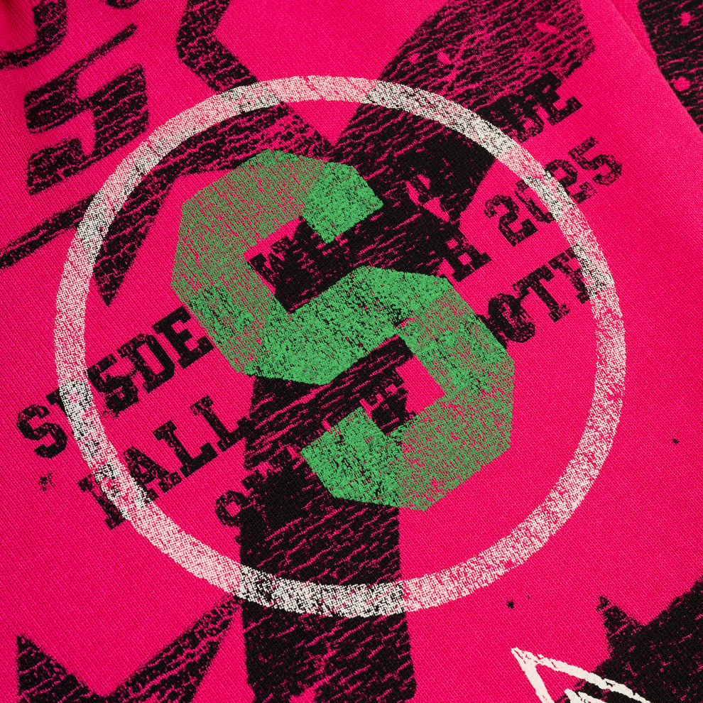 Sp5der Stencil Hoodie Pink