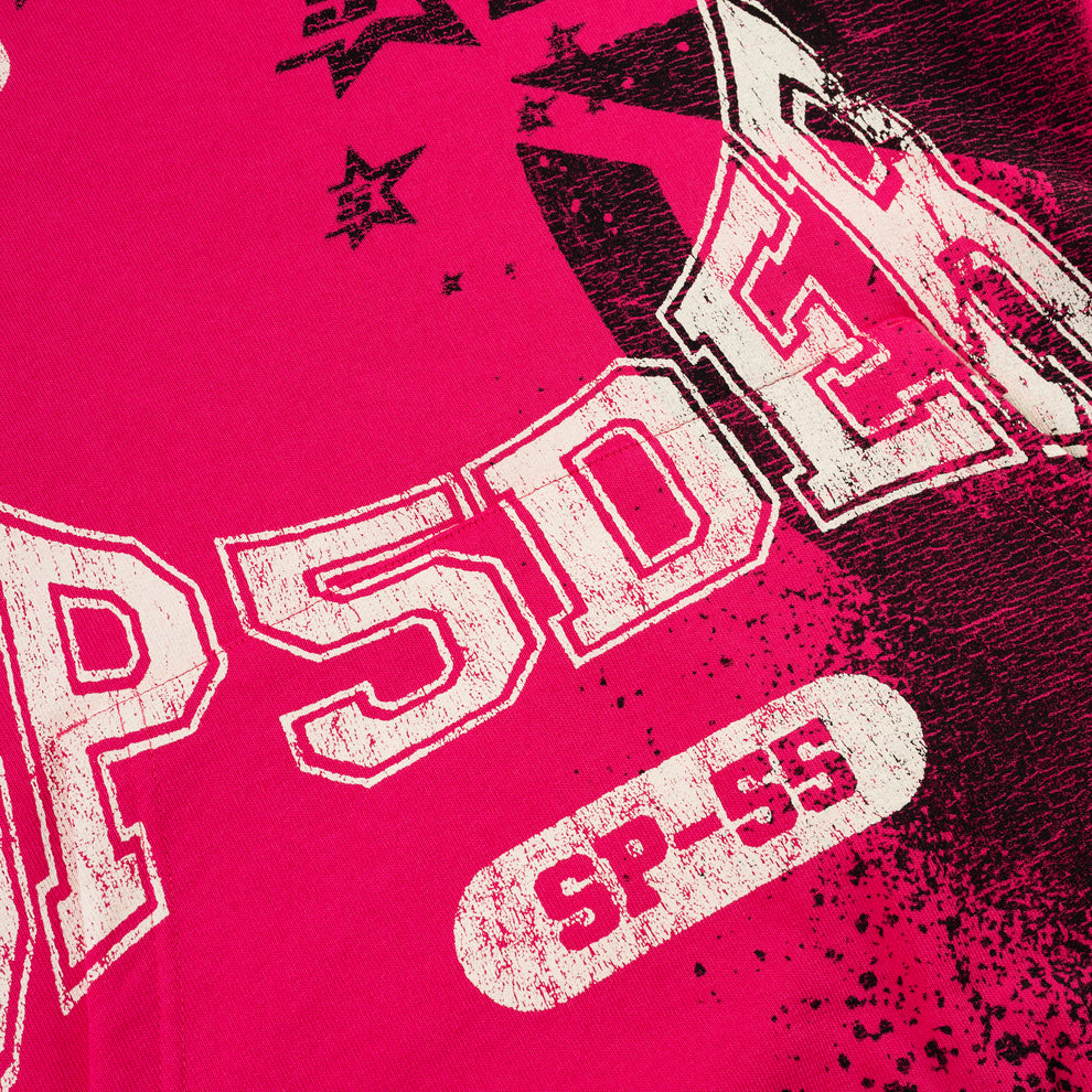 Sp5der Stencil Hoodie Pink