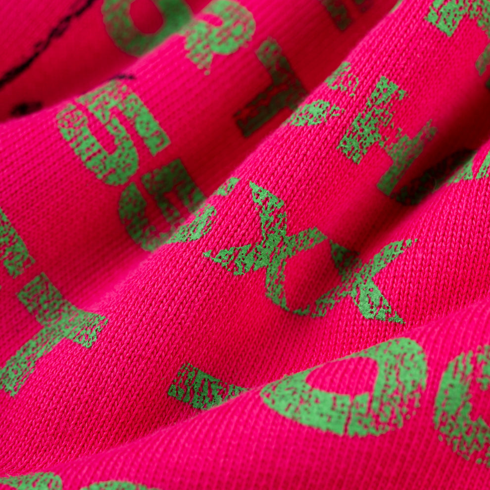 Sp5der Stencil Hoodie Pink
