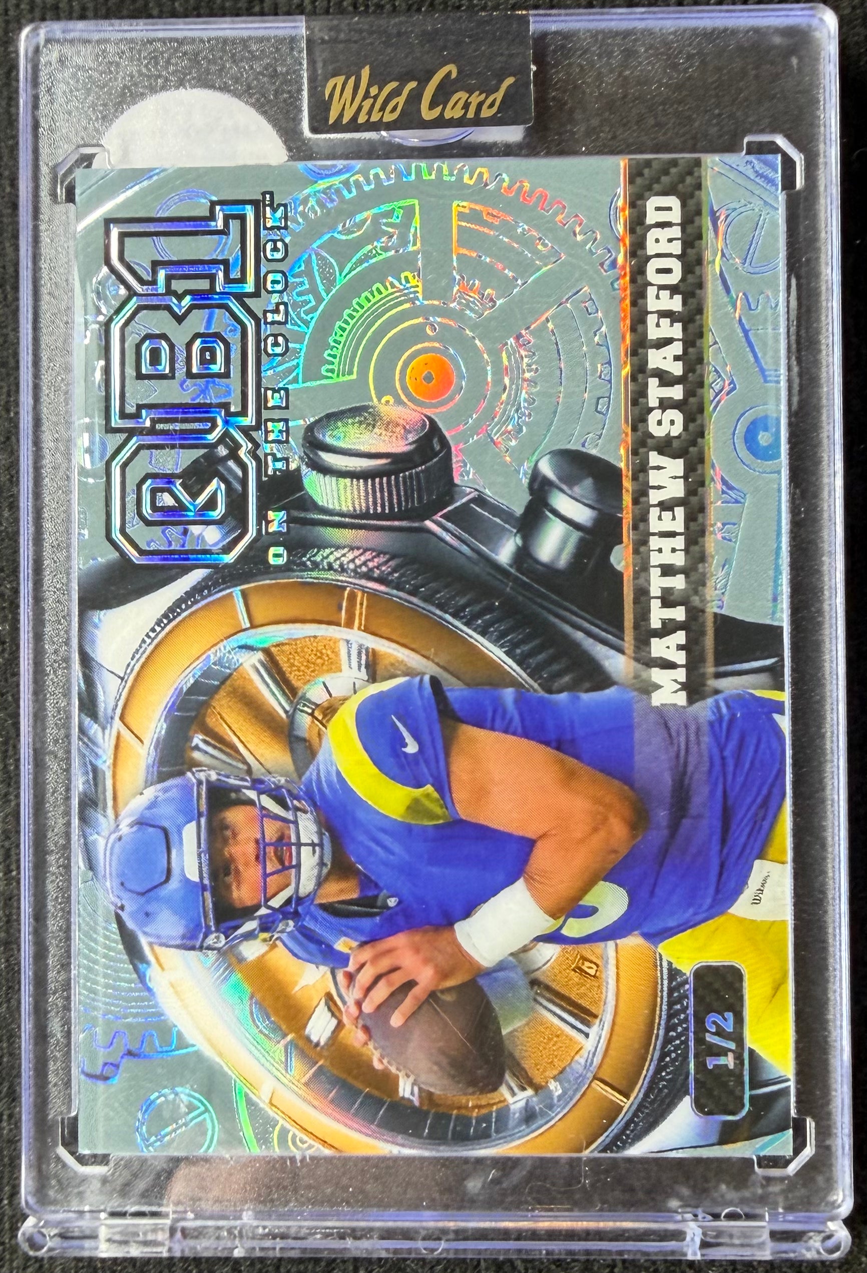 Matthew Stafford #1/2 QB1 On The Clock [Silver] 2026 Wild Card