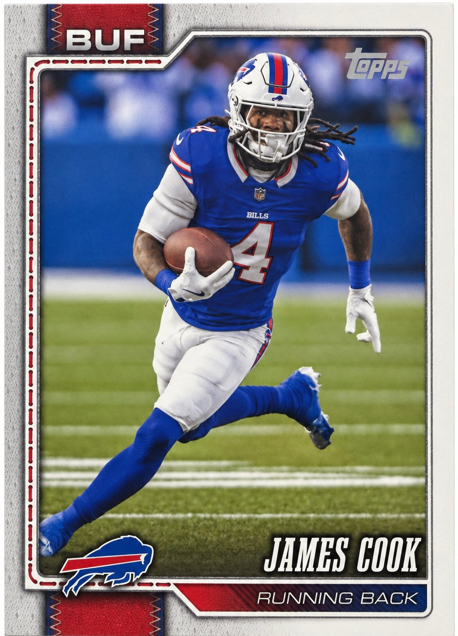 James Cook #25 2026 Topps Flagship
