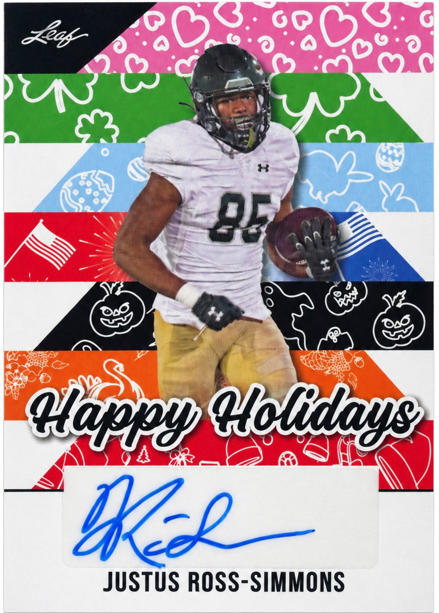 Justus Ross-Simmons AUTO #BA-JRS [Rookie] 2025 Leaf Holiday