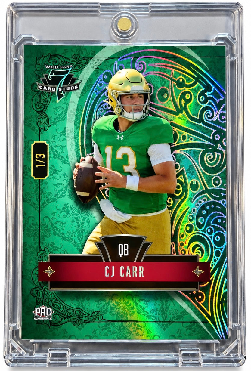 CJ Carr #7CHR-CC 2026 Wild Card 7 Card Studs [#1/3]