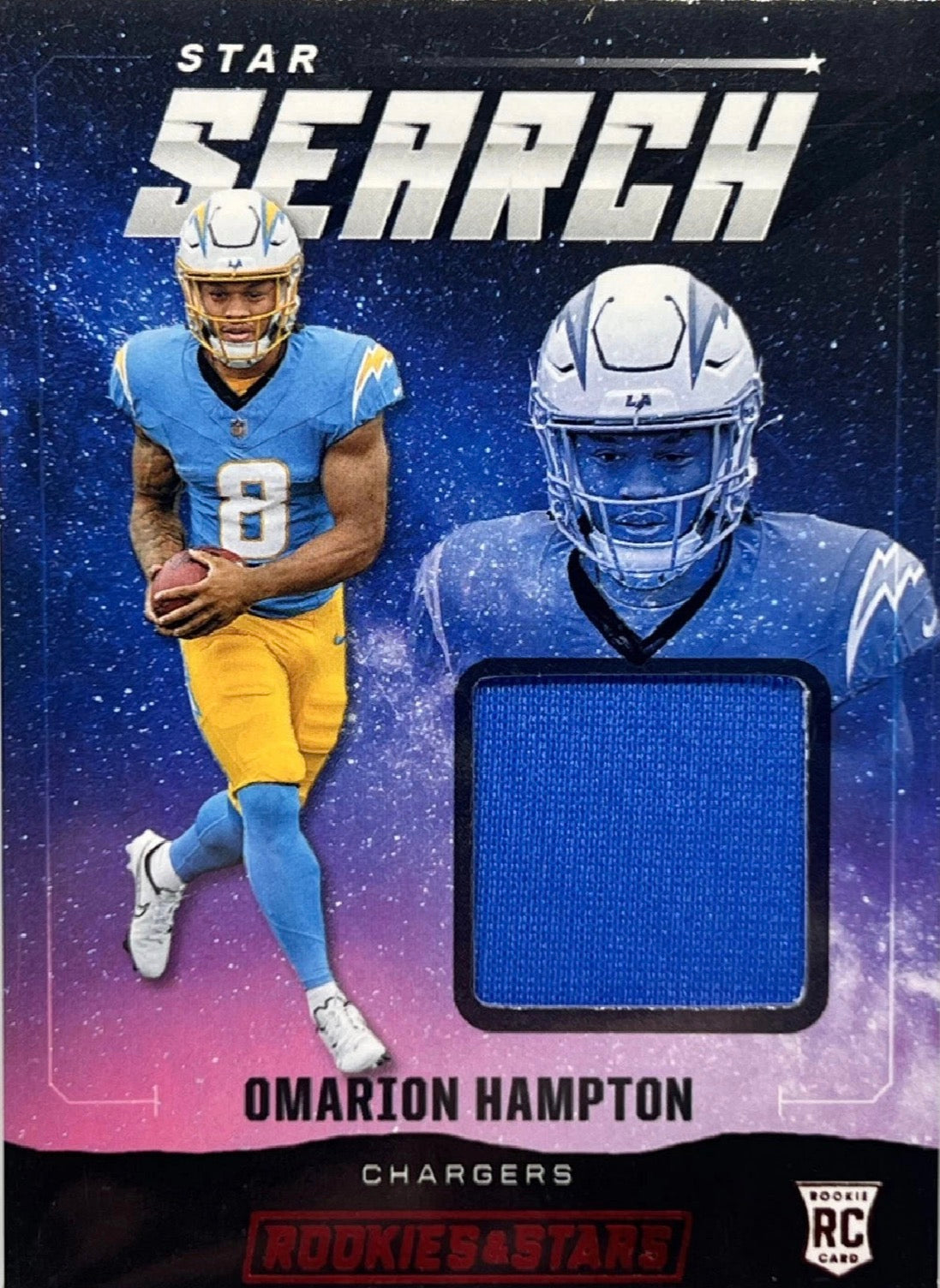Omarion Hampton #SS-OHN 2025 Panini Rookies & Stars Star Search