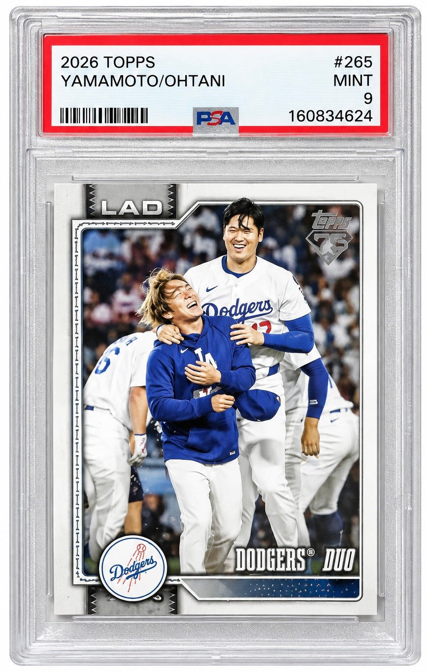 Dodgers Duo #265 2026 Topps [PSA 9]