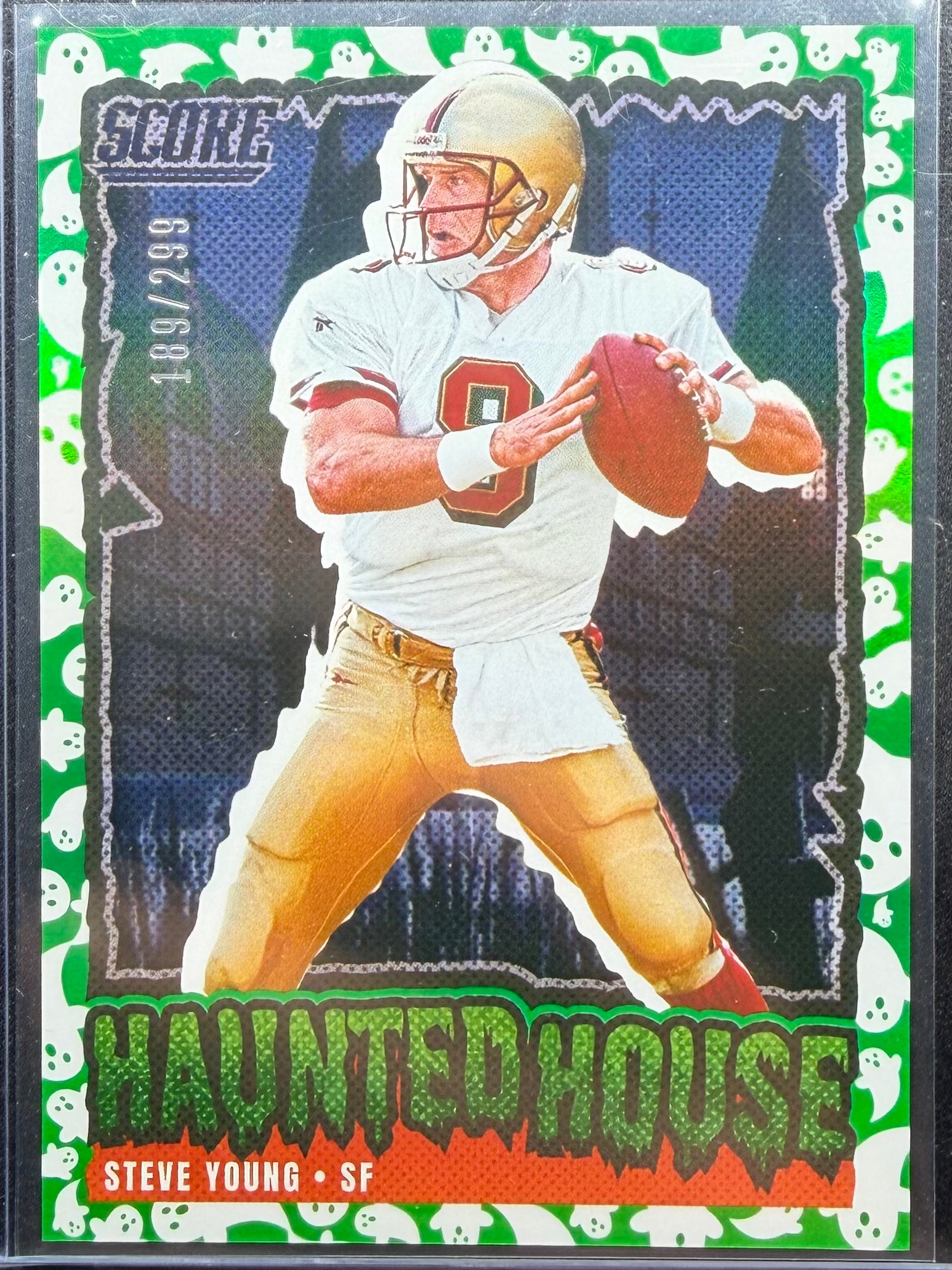 Steve Young #230 Ghosts Holo 2026 Panini Score-A-Treat [#189/299]