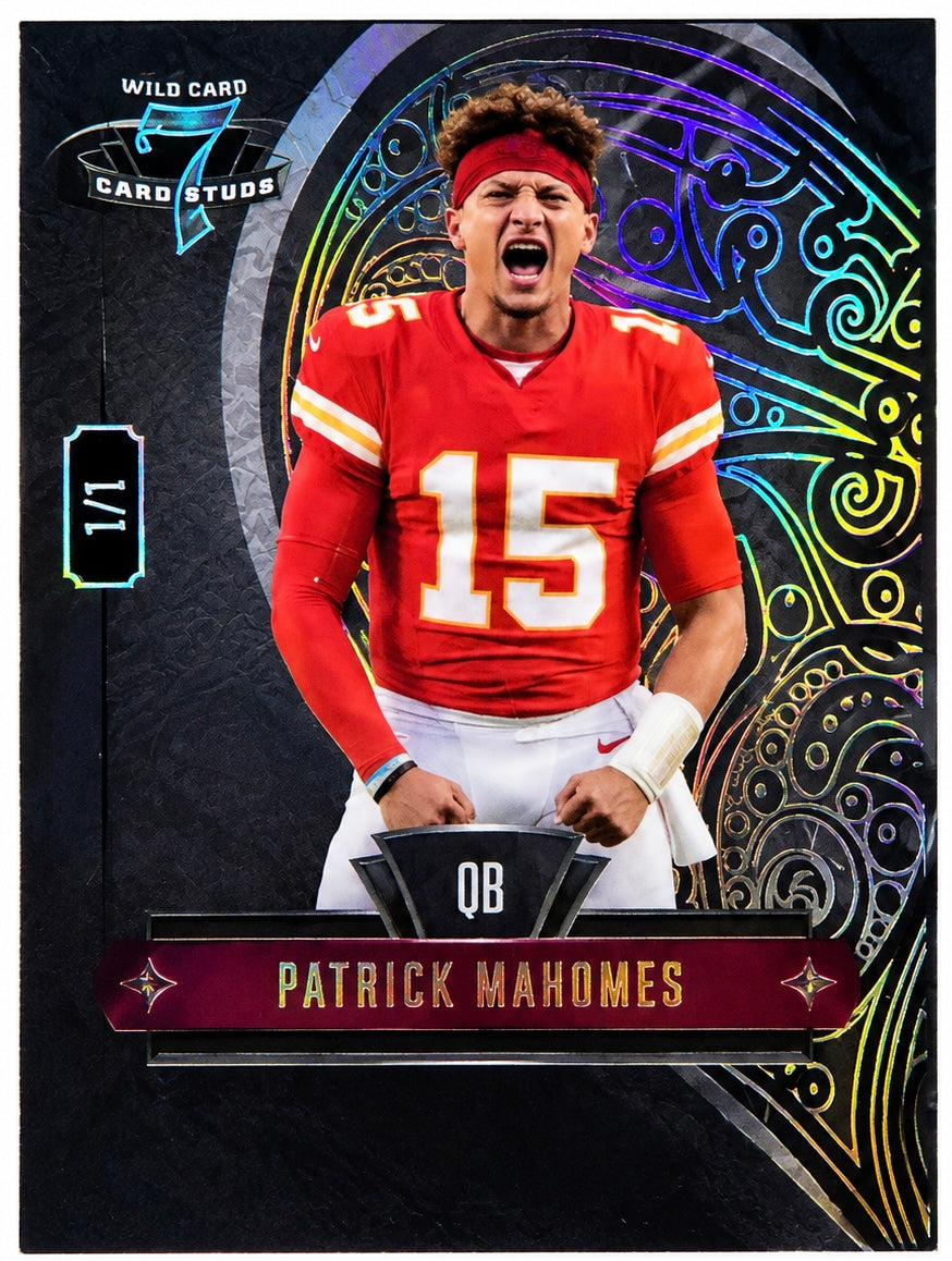 Patrick Mahomes #7CHR-PM [Black] 2026 Wild Card [#1/1]