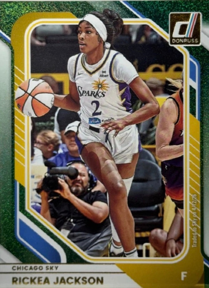 Rickea Jackson [Green Shimmer] #1 2026 Panini Donruss WNBA