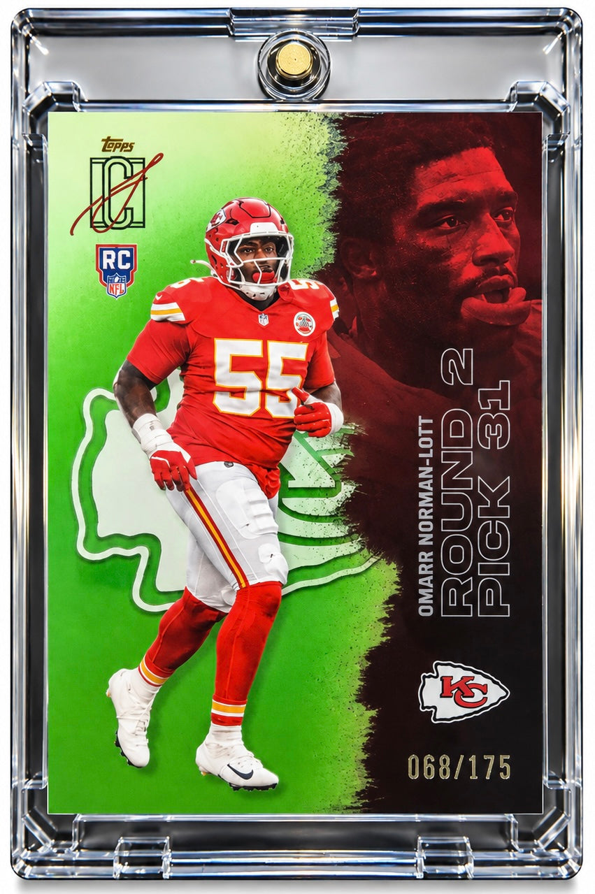Omarr Norman-Lott [Lime Green] #239 2025 Topps Signature Class [#068/175]