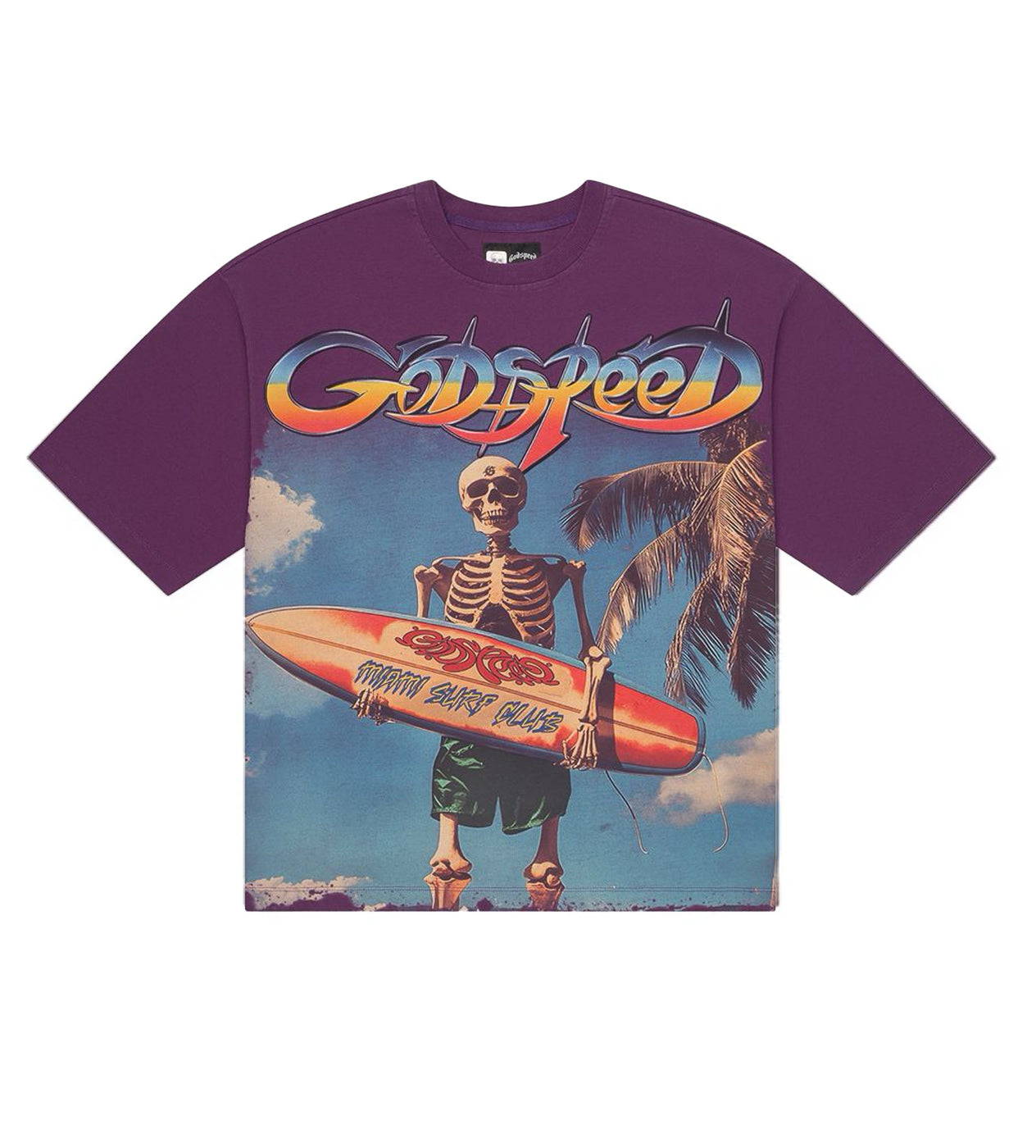 Godspeed Miami Surf Club T-Shirt (Purple)