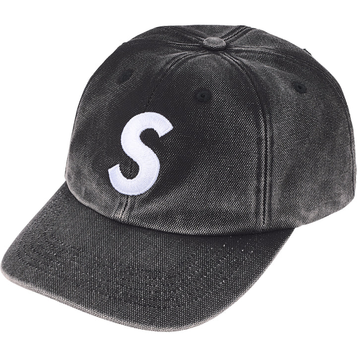 Supreme Pigment Coated "S" Logo 6-Panel Hat Black (SS26)