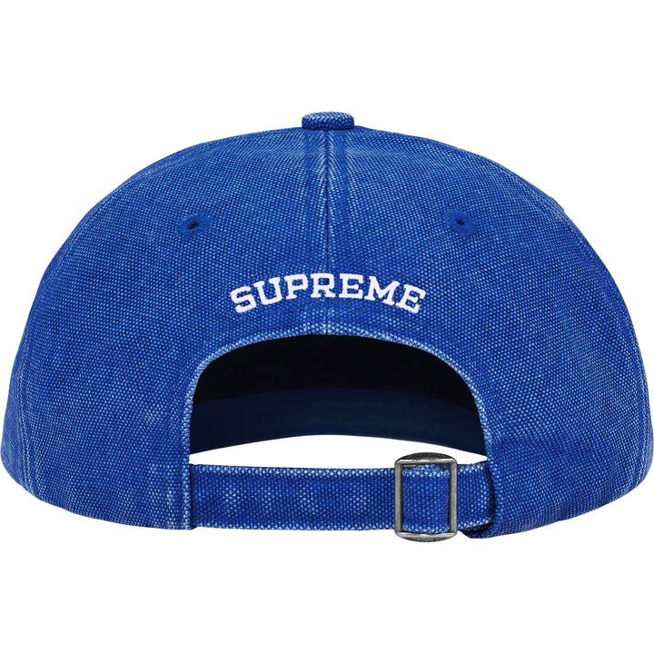 Supreme Pigment Coated Canvas S Logo 6-Panel Hat Royal Blue
