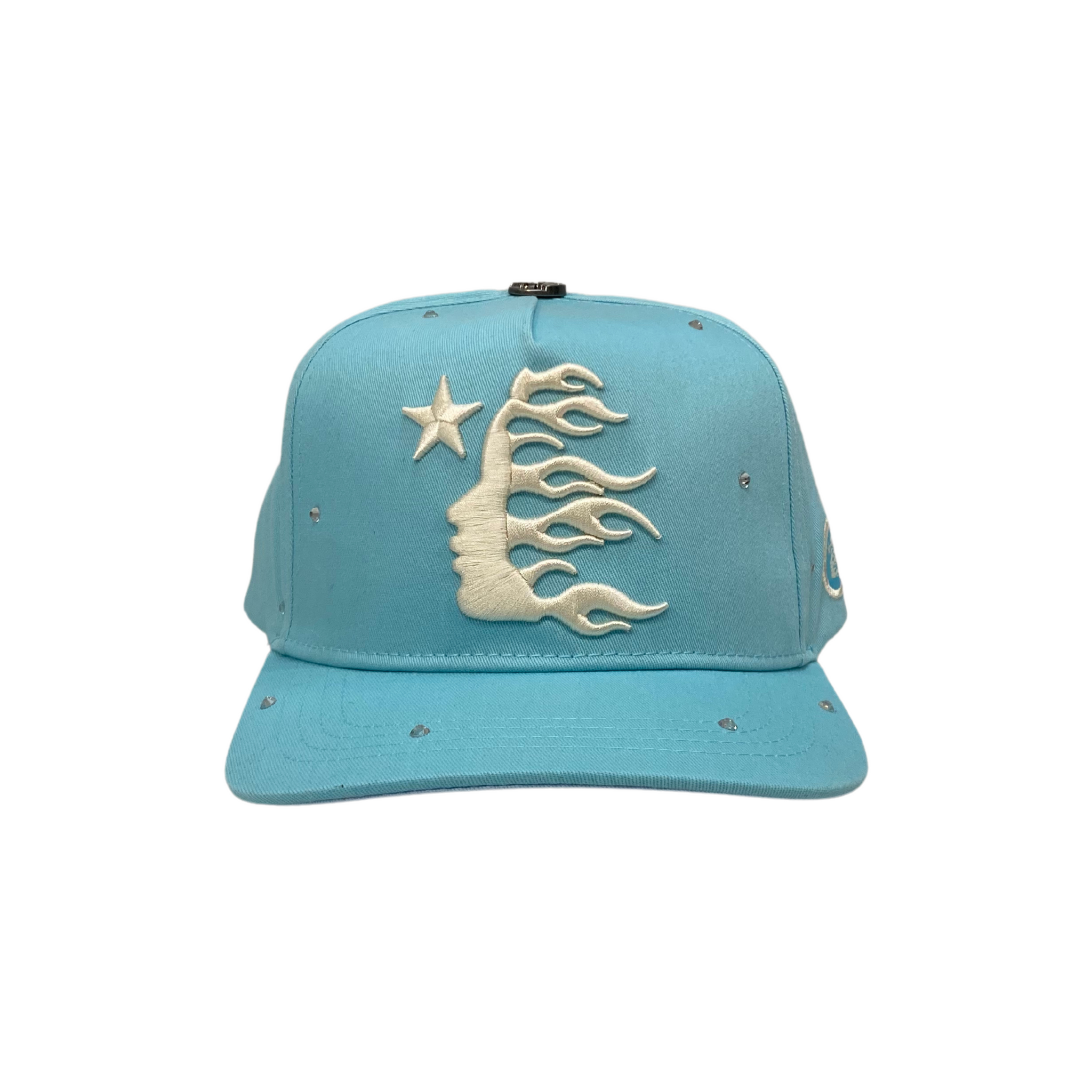 HS OG Logo Starry Night Snapback Hat Baby Blue