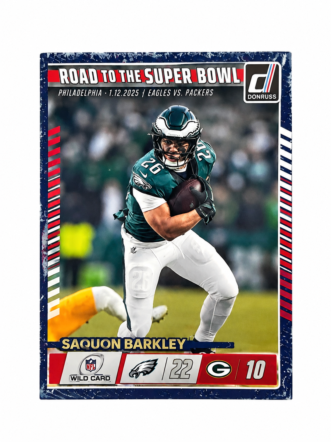 Saquon Barkley #4 2025 Panini Donruss Road to the Super Bowl