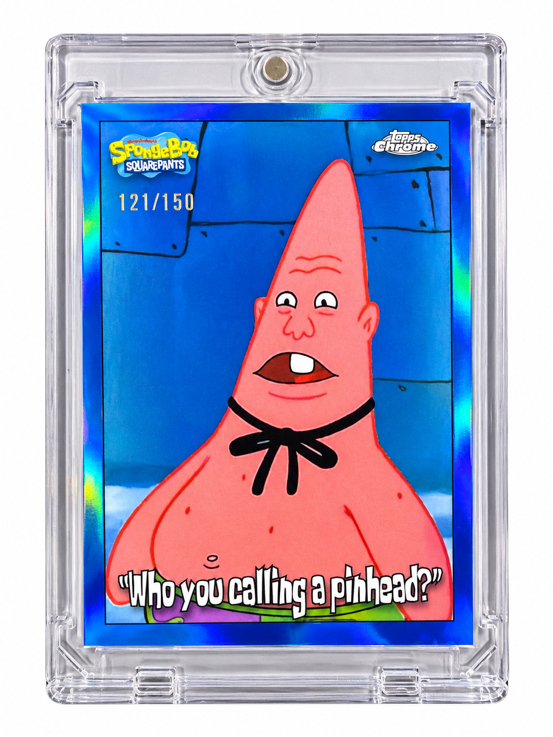 Patrick Star #180 [Blue Refractor] 2025 Topps Chrome Spongebob 25th [#121/150]
