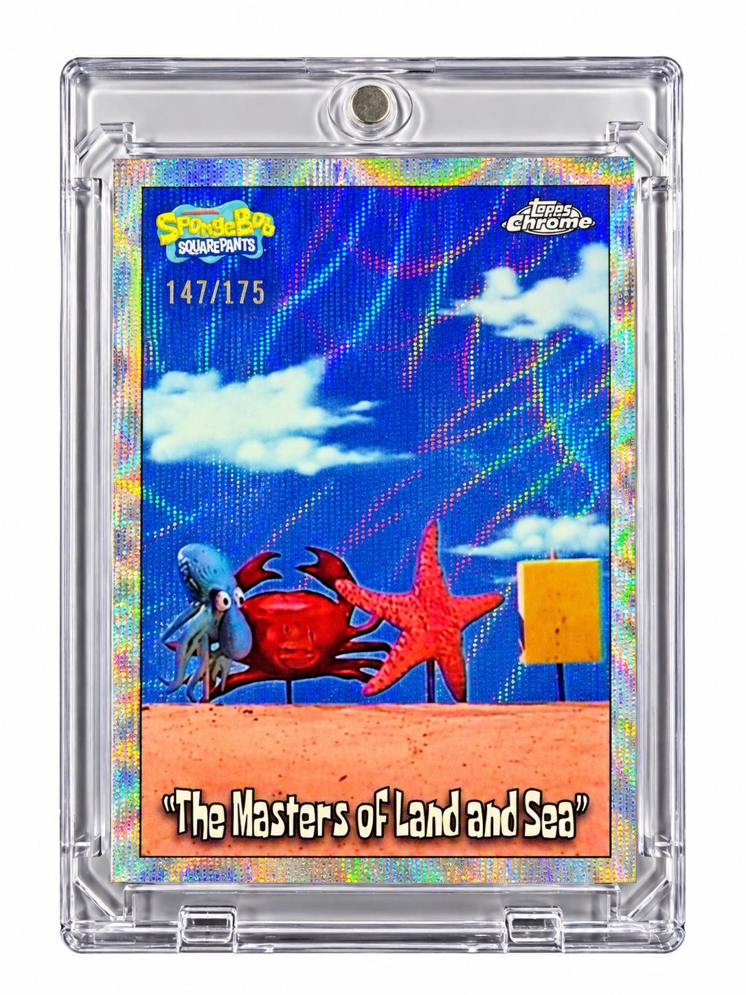 "The Masters of Land and Sea" #83  [Wave Refractor] 2025 Topps Chrome Spongebob [#147/175]