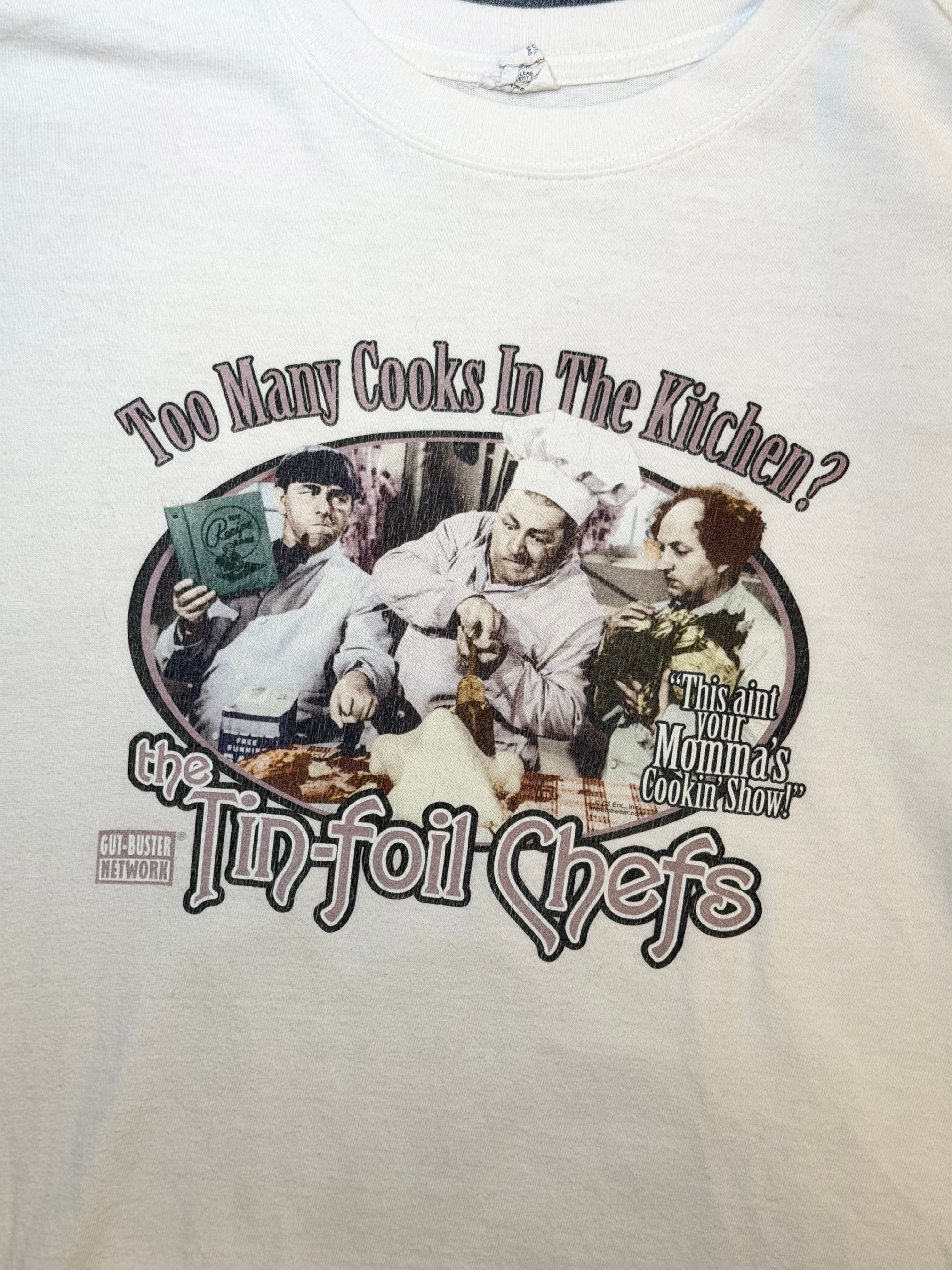 Y2K Vintage The Three Stooges Chef Tee