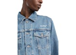 OFF-WHITE Diag Tab Slim Denim Jacket Medium Blue