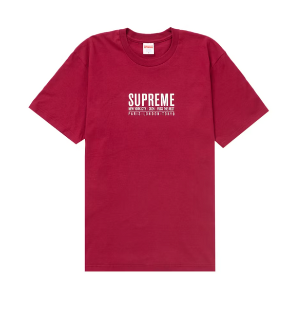 Supreme Paris Tee Cardinal