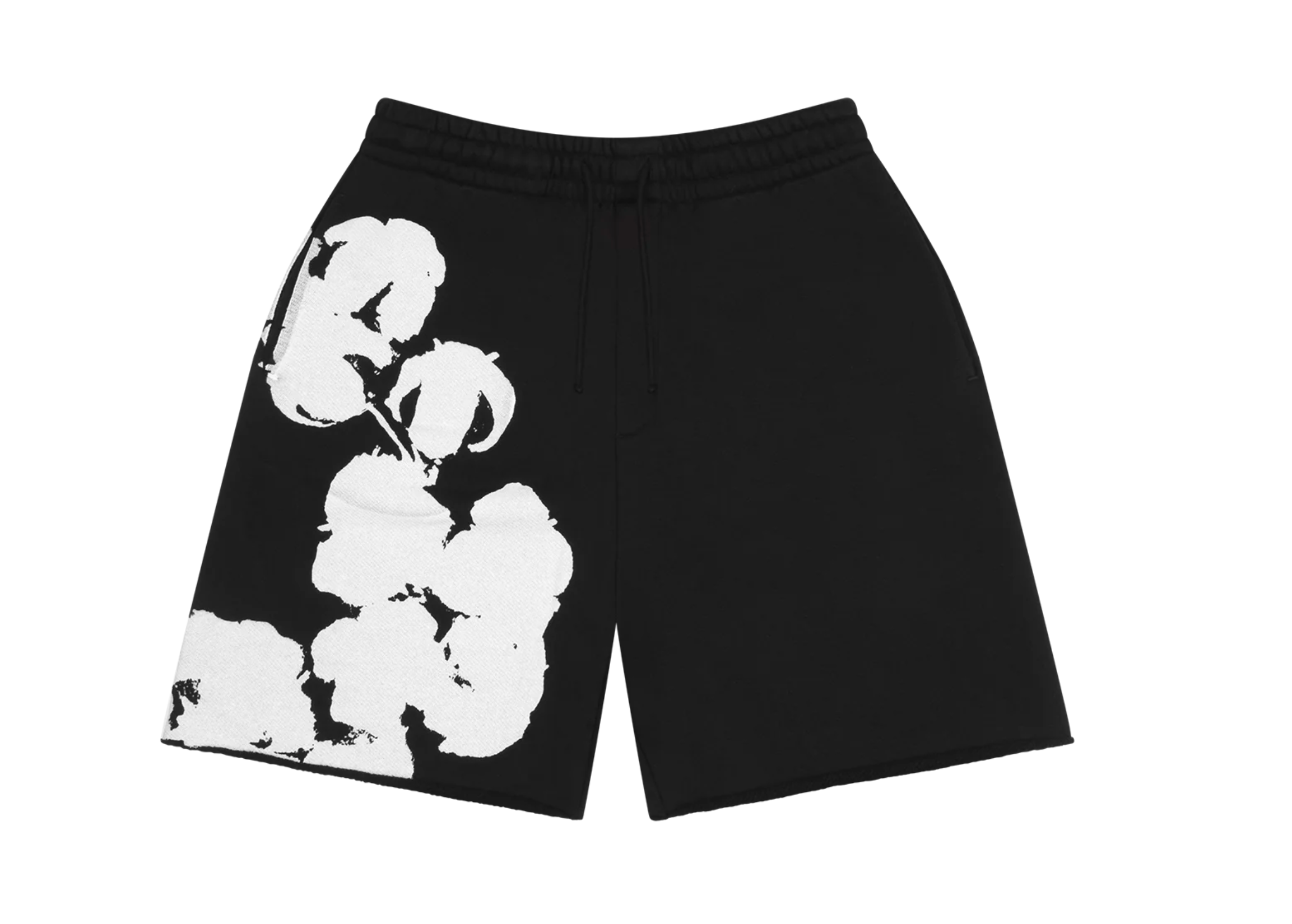 Denim Tears Biggie Cotton Wreath Sweat Shorts Black
