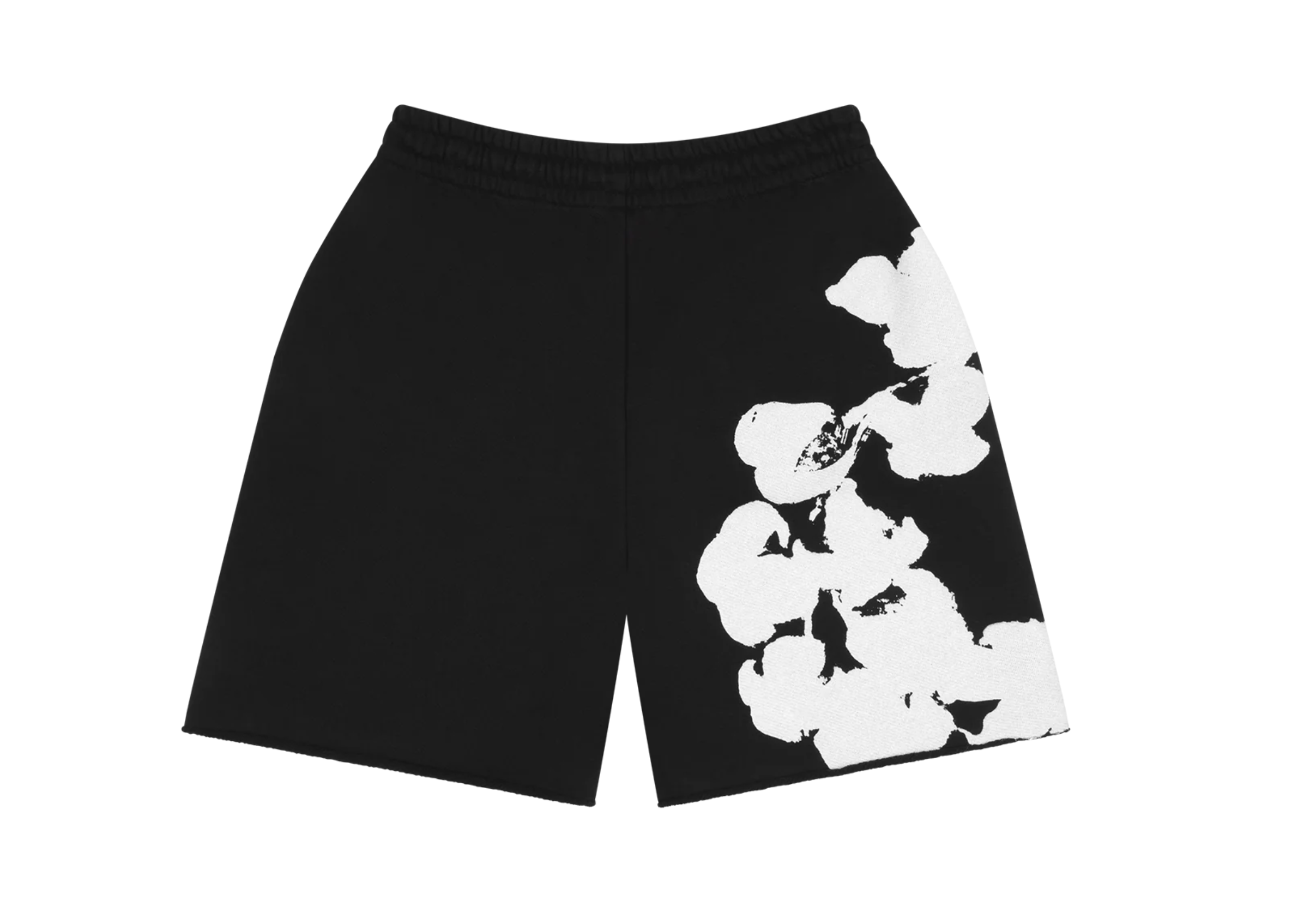Denim Tears Biggie Cotton Wreath Sweat Shorts Black