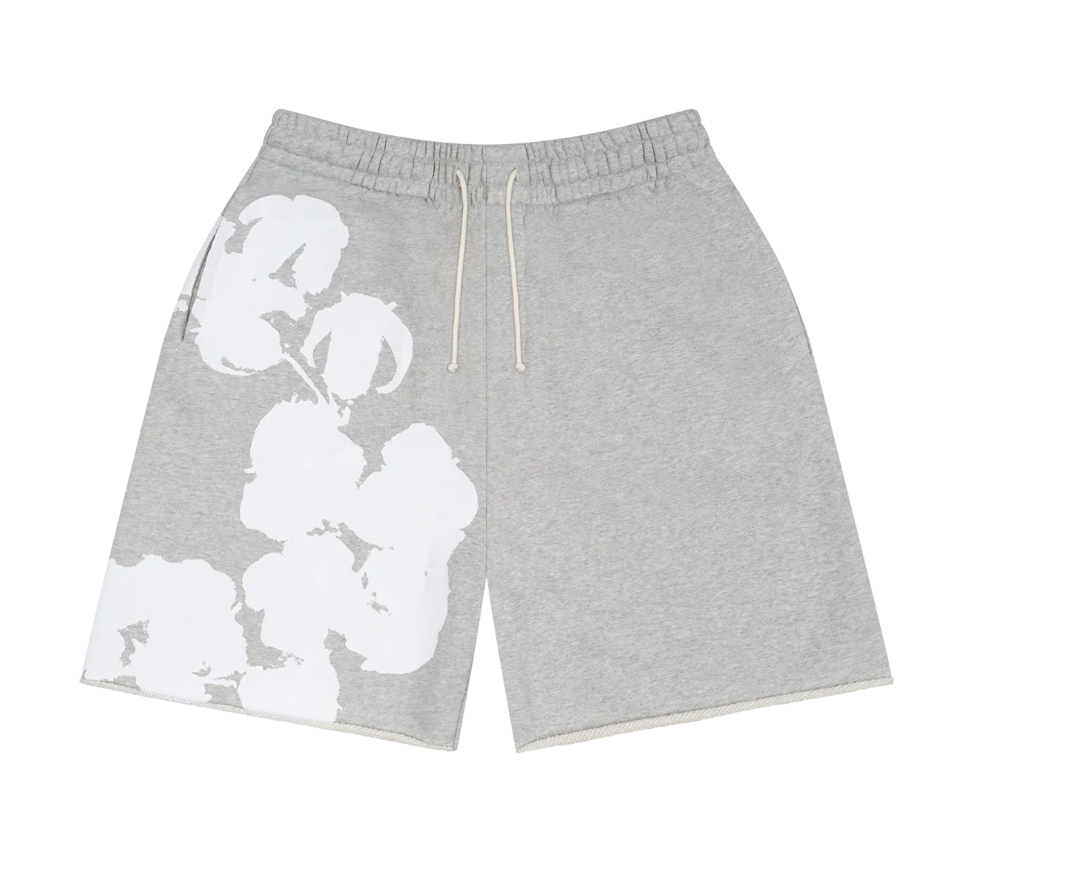 Denim Tears Biggie Cotton Wreath Sweat Shorts Grey
