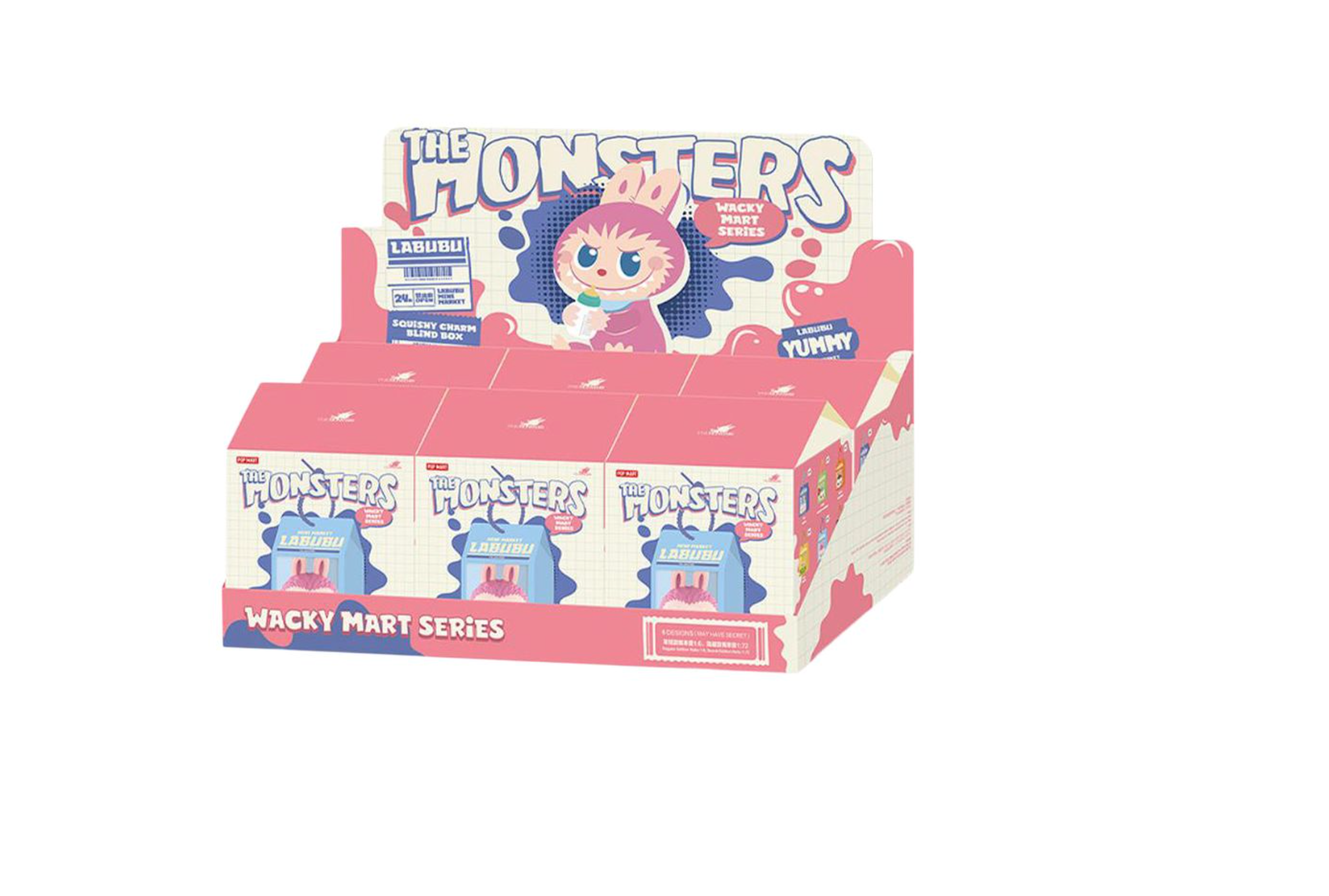 Pop Mart Labubu THE MONSTERS Wacky Mart Series Squishy Charm Single