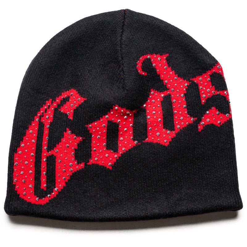 GodSpeed OG Logo Studded Beanie Black/Red