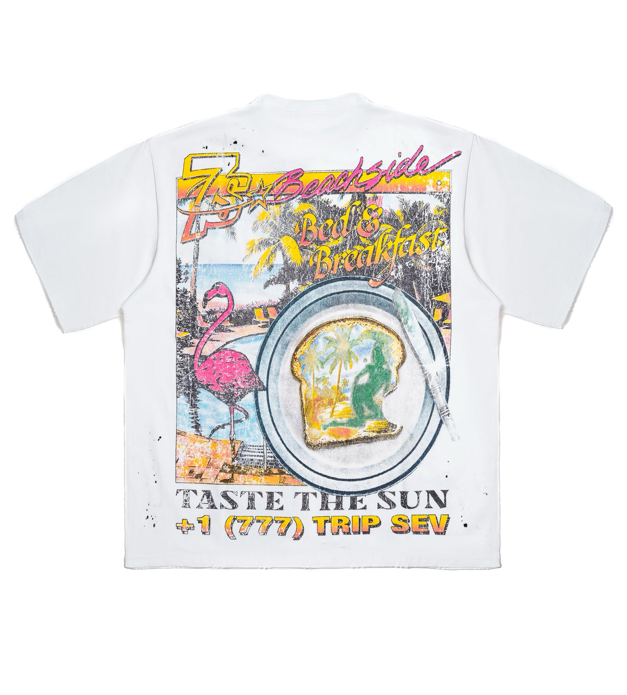Triple Sevens Weekend Getaway Tee White