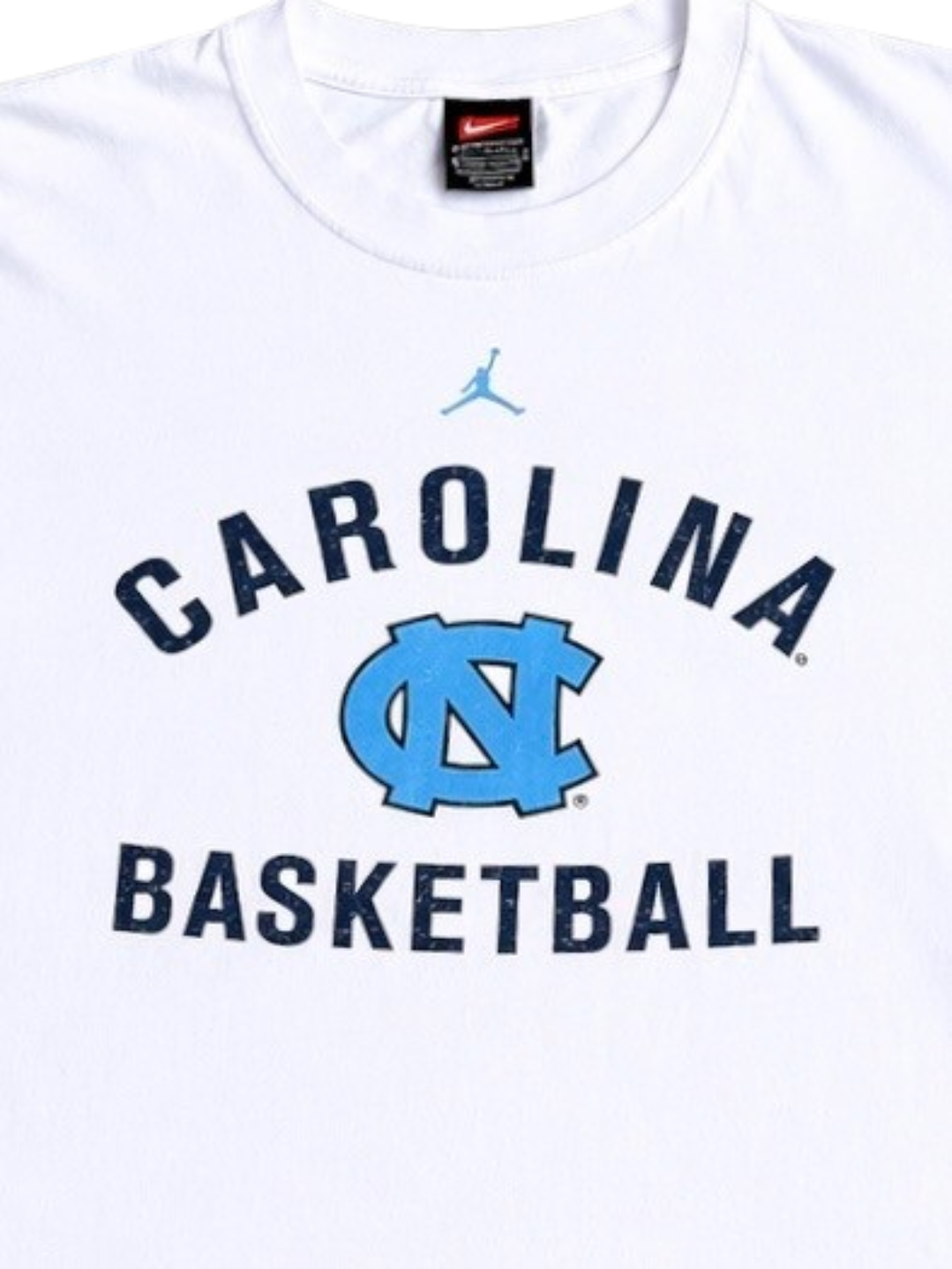 Y2K Vintage UNC Basketball Tee White