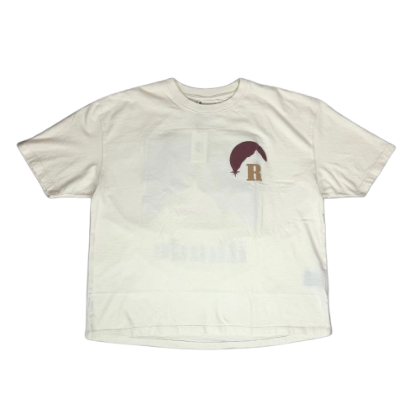Rhude Mountain Puff Print T-Shirt Bone