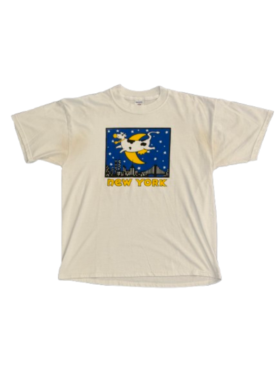 Y2K Vintage Cow Over The Moon Tee